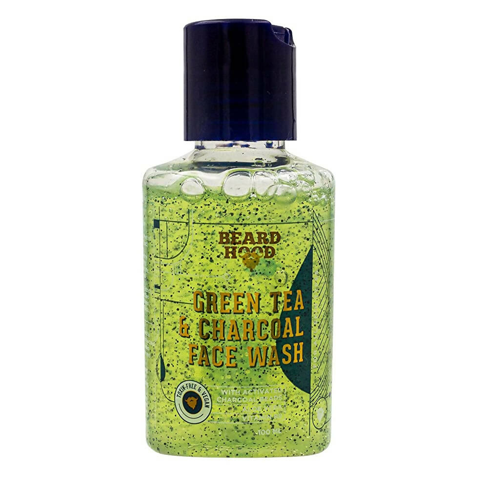 Beardhood Green Tea & Charcoal Face Wash - Mytrendzcart