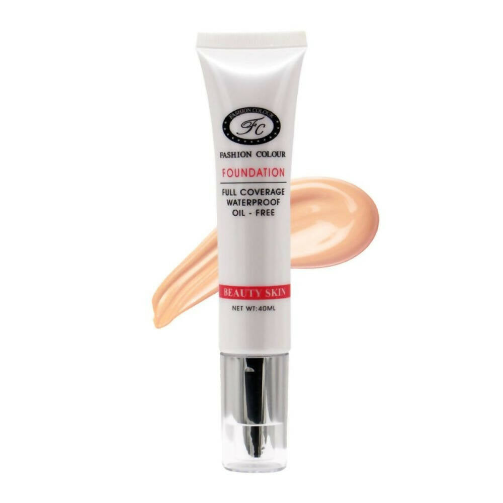 Fashion Colour Oil Free Full Coverage Waterproof Foundation-Shade 01 - Mytrendzcart