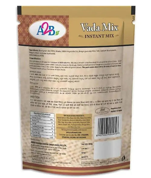 A2B - Adyar Ananda Bhavan Vada Mix -200 gm - Mytrendzcart