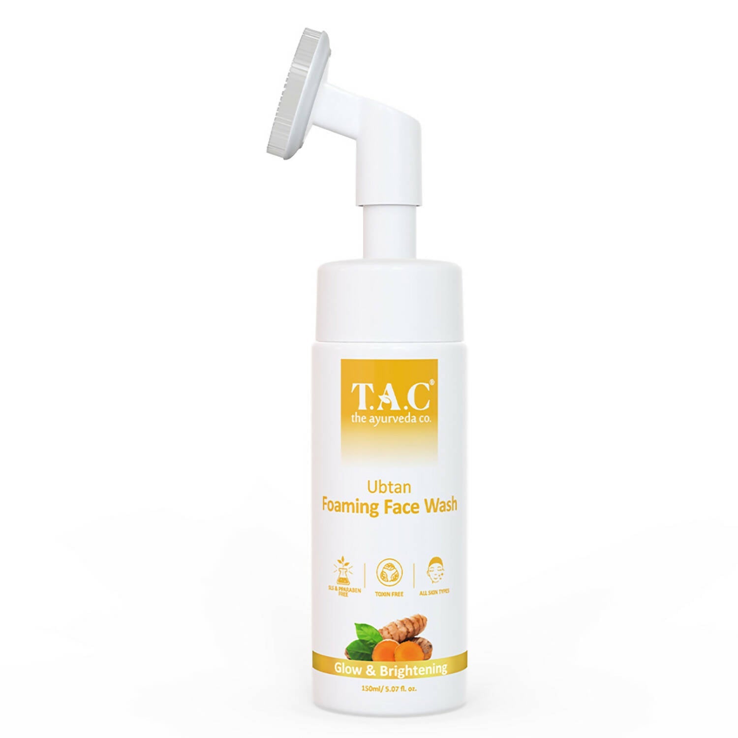 TAC - The Ayurveda Co. Ubtan Foaming Face Wash Tan Removal and Skin Brightening for Women & Men - Mytrendzcart