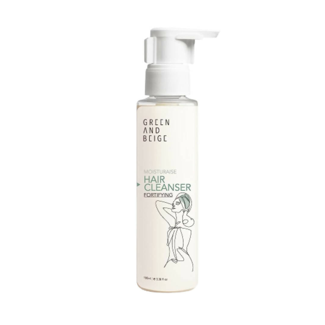 Green And Beige Moisturaise Fortifying Hair Cleanser - Mytrendzcart