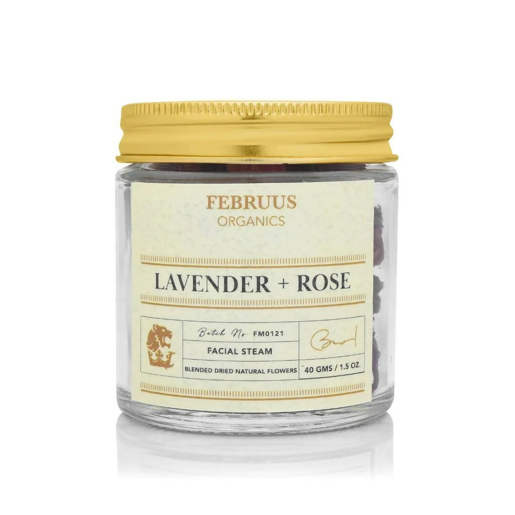 Februus Organics Facial Steam Dried Flower With Extract of Lavender & Rose - Mytrendzcart