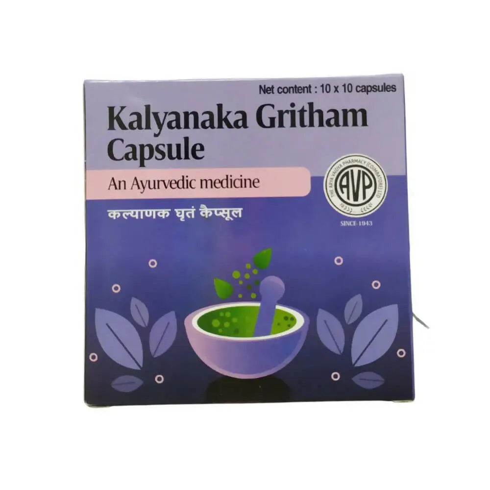 AVP Ayurveda Kalyanaka Ghritham Capsules - Mytrendzcart