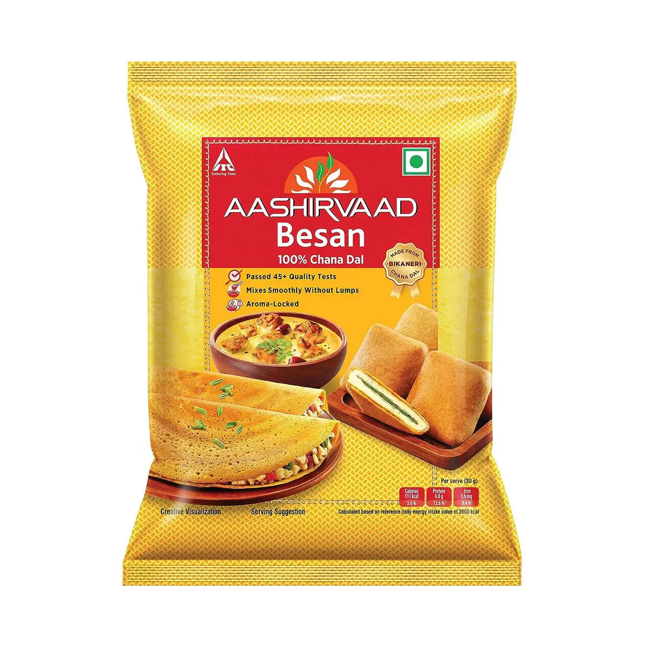 Aashirvaad Chana Dal Besan Flour -500 gm - Mytrendzcart