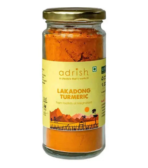 Adrish Lakadong Turmeric Powder -100 gm - Mytrendzcart