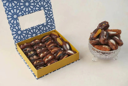 Ajfan Filled Dates Assorted Stuffed Dates Natural Khajoor -380 gm - Mytrendzcart