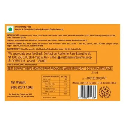 Amul Almondo Chocolate Coated Almonds -200 gm - Mytrendzcart