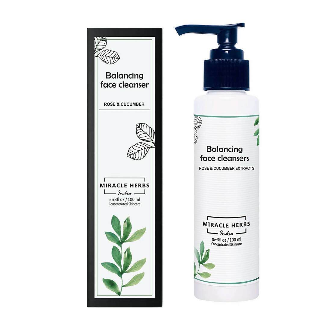 Miracle Herbs Balancing Face Cleanser Rose & Cucumber - Mytrendzcart