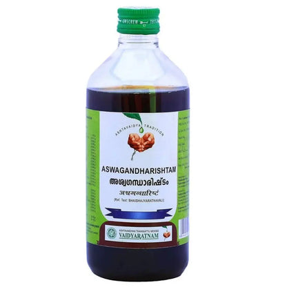 Vaidyaratnam Ashwagandharishtam / Aswagandharishtam -450 ml - Mytrendzcart