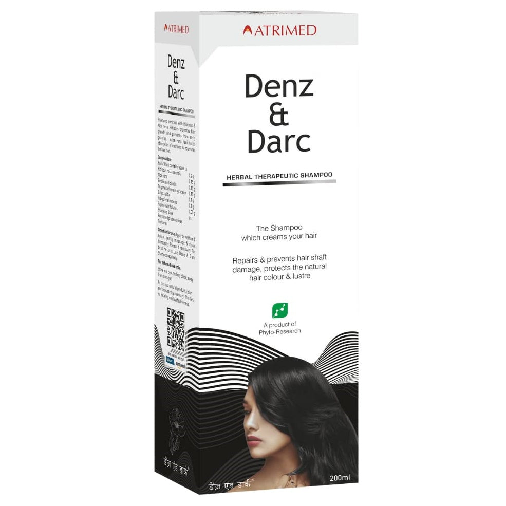 Atrimed Ayurvedic Denz & Darc Shampoo Mytrendzcart