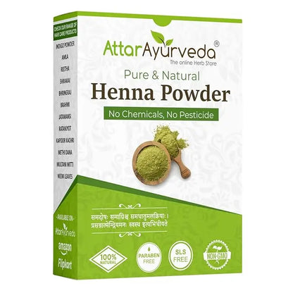 Attar Ayurveda Natural Henna powder for hair Colour and Growth (200 gm) - Mytrendzcart