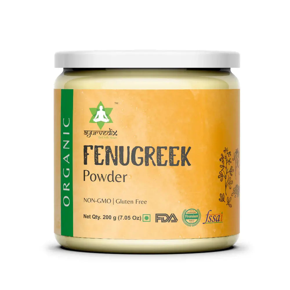 Ayurvedix Organic Fenugreek Seed Powder -200 gm - Mytrendzcart