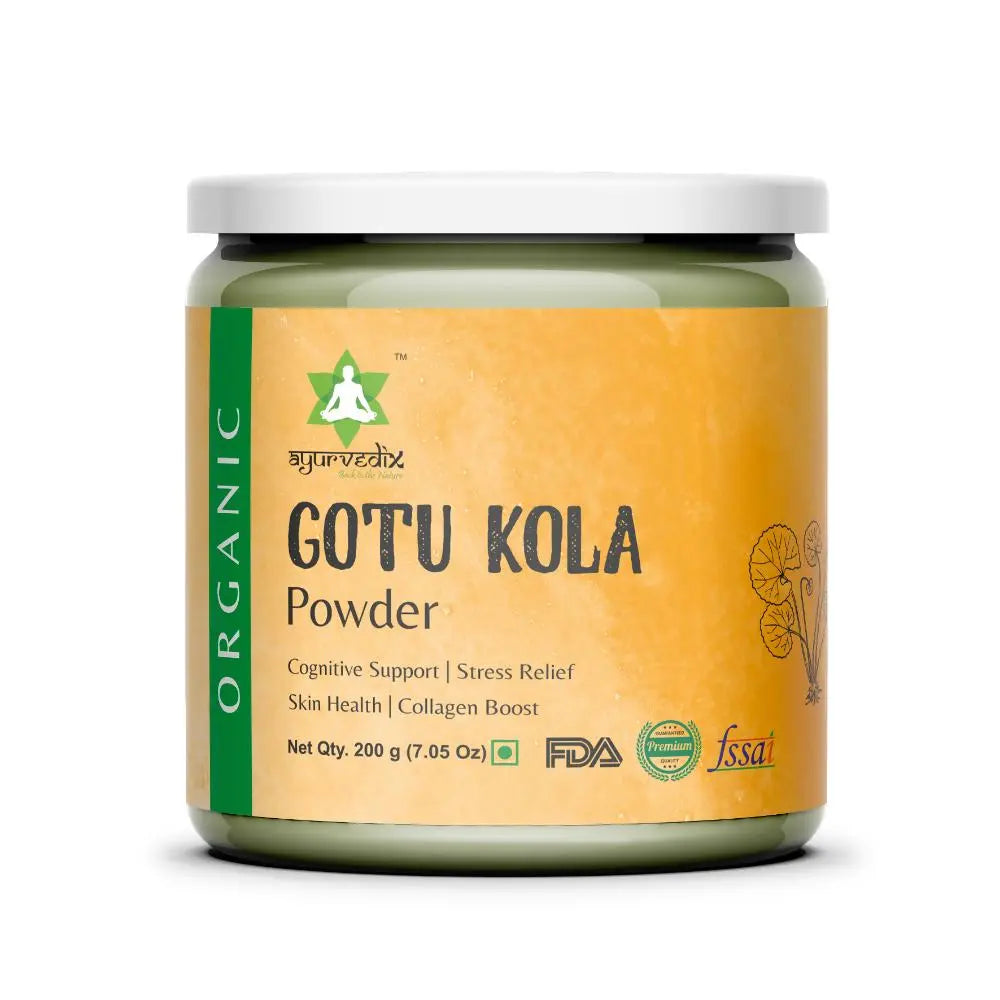 Ayurvedix Organic Gotu Kola Leaf Extract Powder - Mytrendzcart