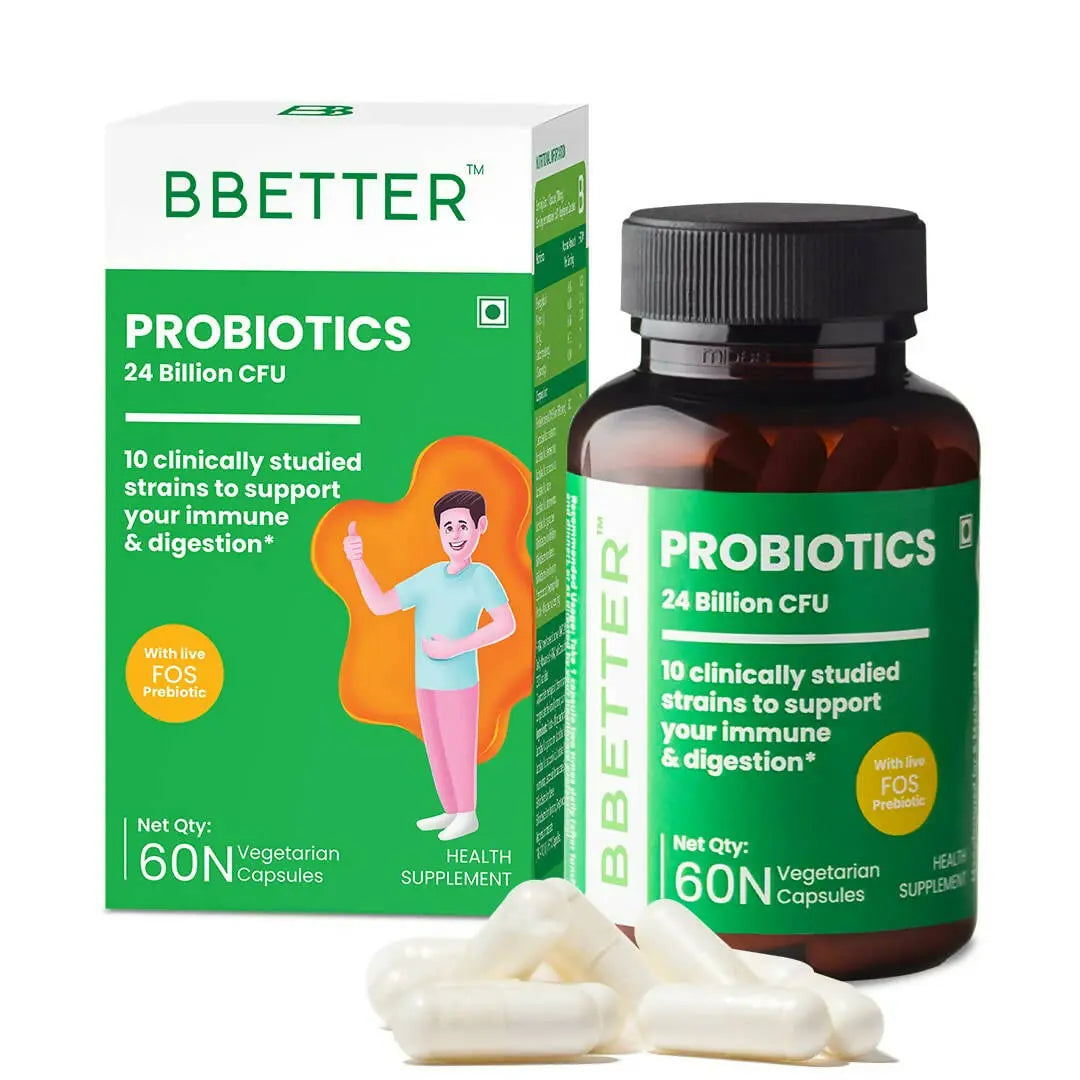 BBETTER Probiotics 24 Billion CFU Capsules - Mytrendzcart