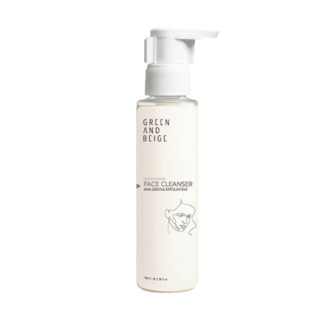 Green And Beige Moisturaise AHA Face Cleanser - Mytrendzcart