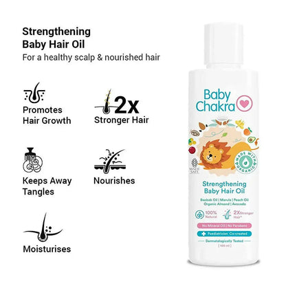 BabyChakra Strengthening Baby Hair Oil -30 ml - Pack of 1 - Mytrendzcart