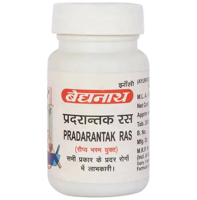 Baidyanath Jhansi Pradarantak Ras Tablets - Mytrendzcart