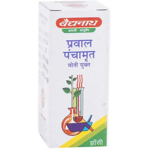 Baidyanath Jhansi Prawal Panchamrit Tablets (Moti Yukta) - Mytrendzcart