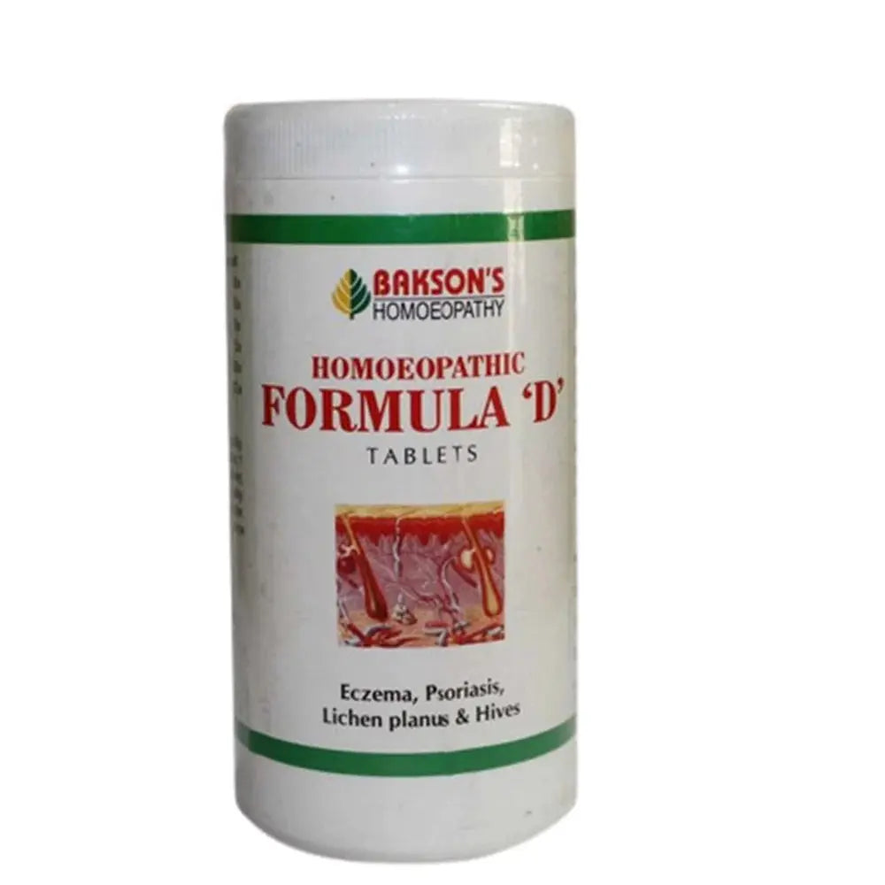 Bakson's Homoeopathic Formula D Tablet -75 tabs - Mytrendzcart