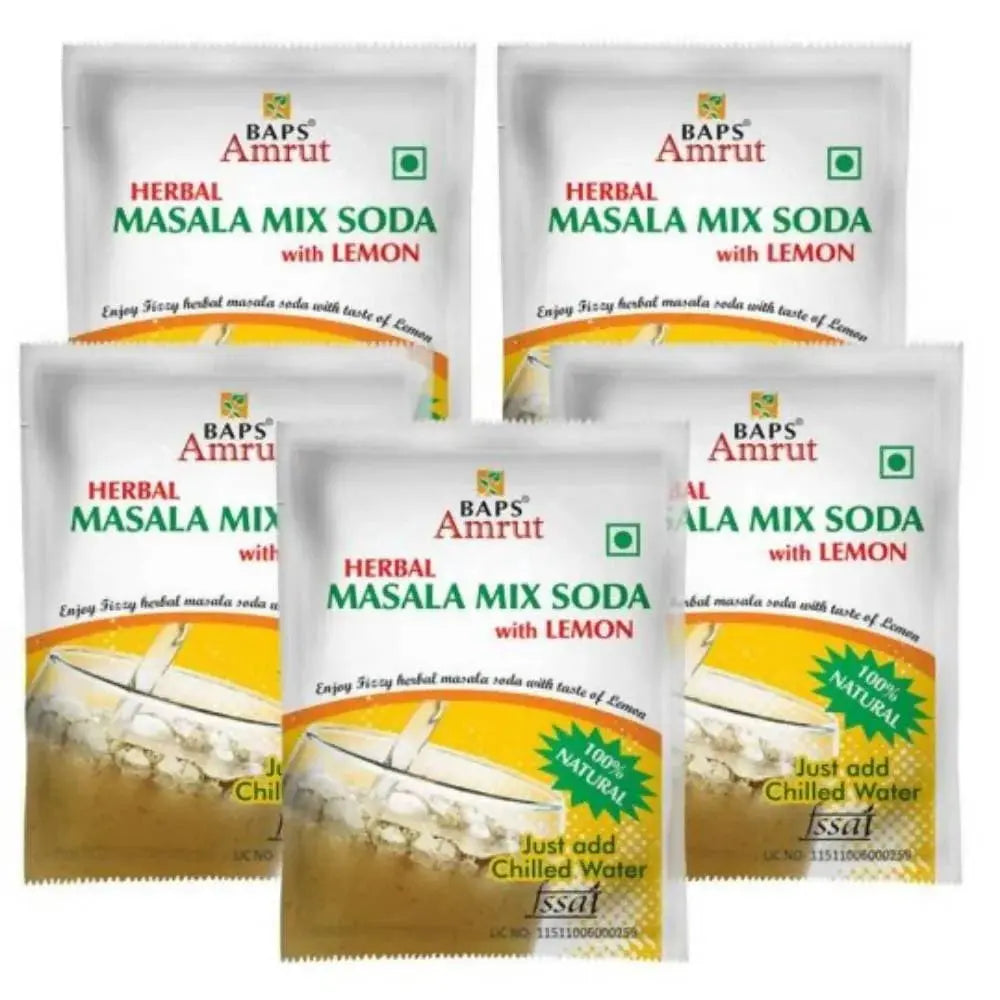 Baps Amrut Herbal Masala Mix Soda With Lemon - Mytrendzcart