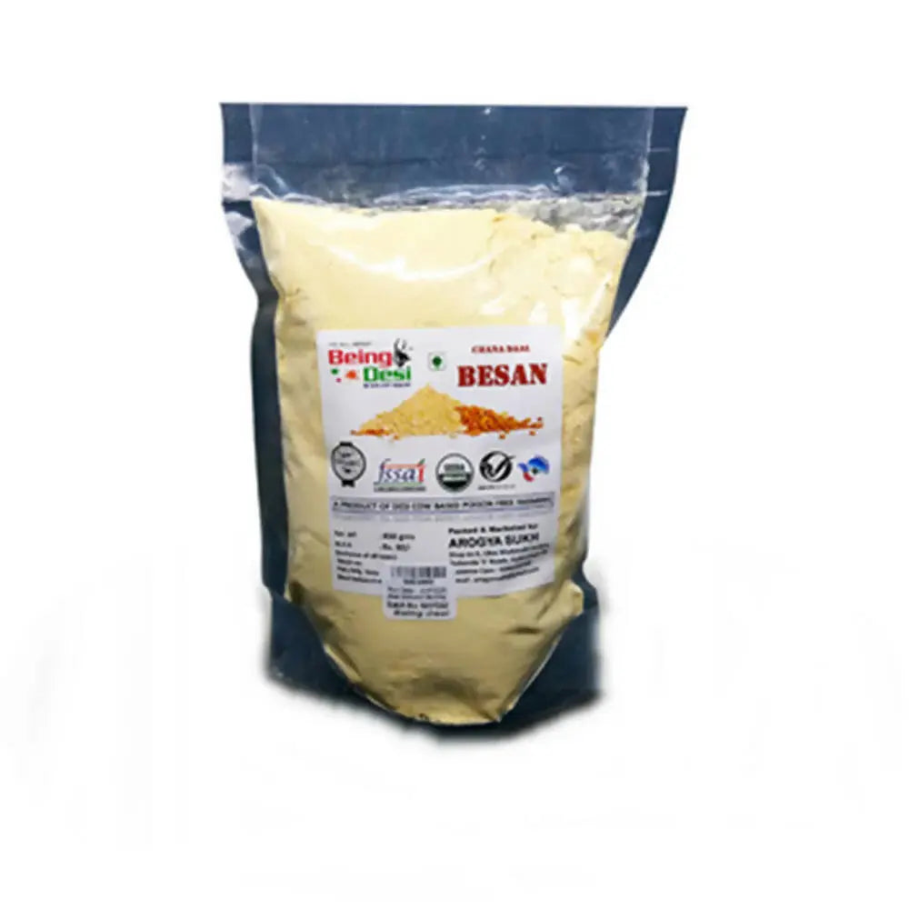 Being Desi Organic Besan -450 gm - Mytrendzcart