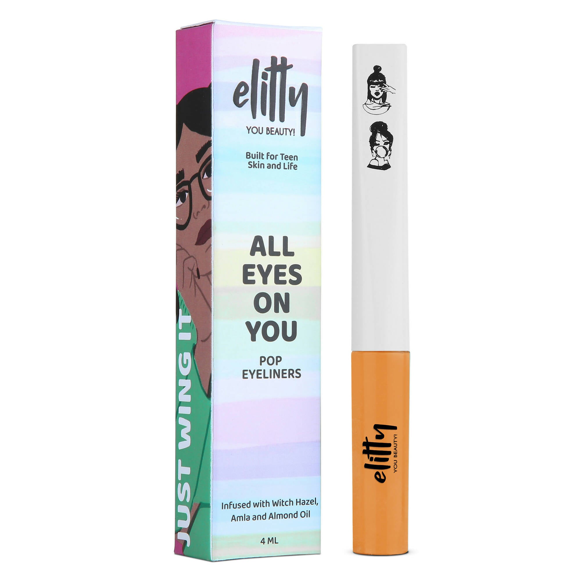 Elitty Eye Gotta Feeling - Pop Eyeliner Matte -Devil's Advocate-Orange - Mytrendzcart