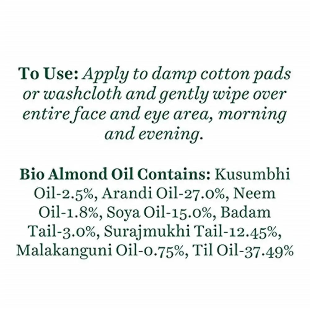 Biotique Advanced Ayurveda Bio Almond Oil Soothing Face And Eye Makeup Cleanser -120 ml - Mytrendzcart