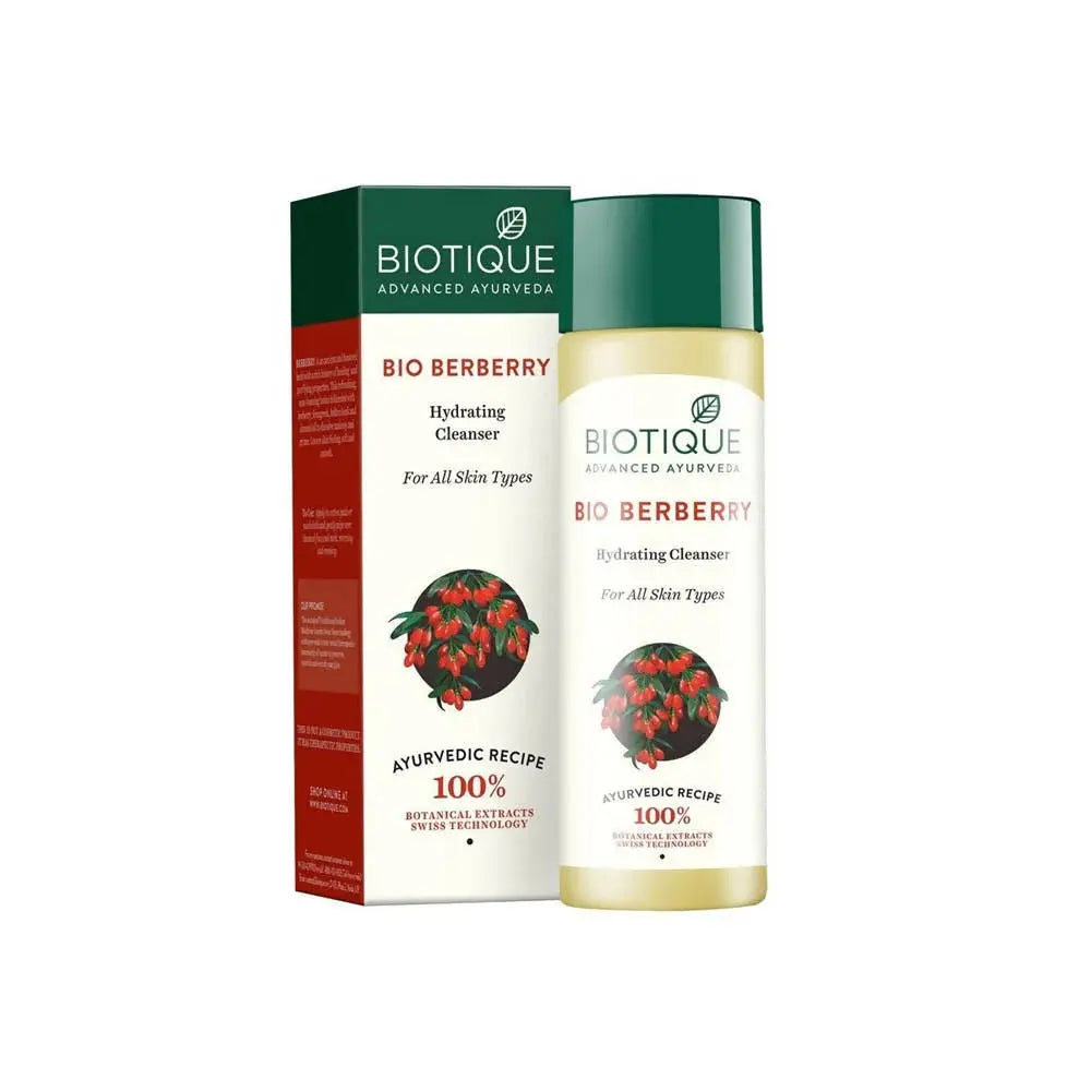 Biotique Advanced Ayurveda Bio Berberry Hydrating Cleanser -120 Ml - Mytrendzcart