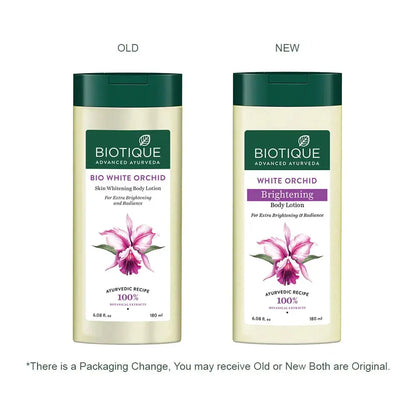 Biotique Advanced Ayurveda Bio White Orchid Skin Whitening Body Lotion -75 ml - Mytrendzcart