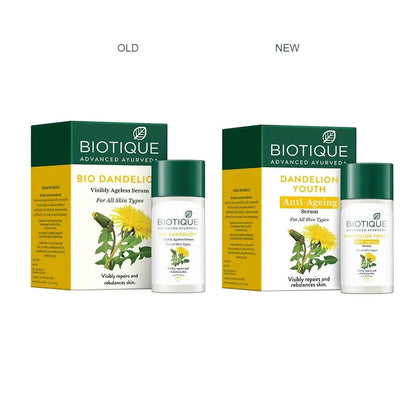 Biotique Dandelion Youth Anti-Ageing Serum -40 ml - Mytrendzcart