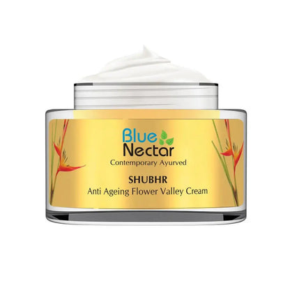 Blue Nectar Shubhr Anti Ageing Flower Valley Face Cream for Men -50 gm - Mytrendzcart