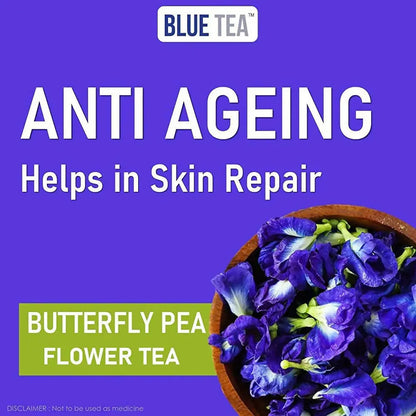 Blue Tea Butterfly Pea Cinnamon Herbal Tea Bags -30 Teabags - Mytrendzcart