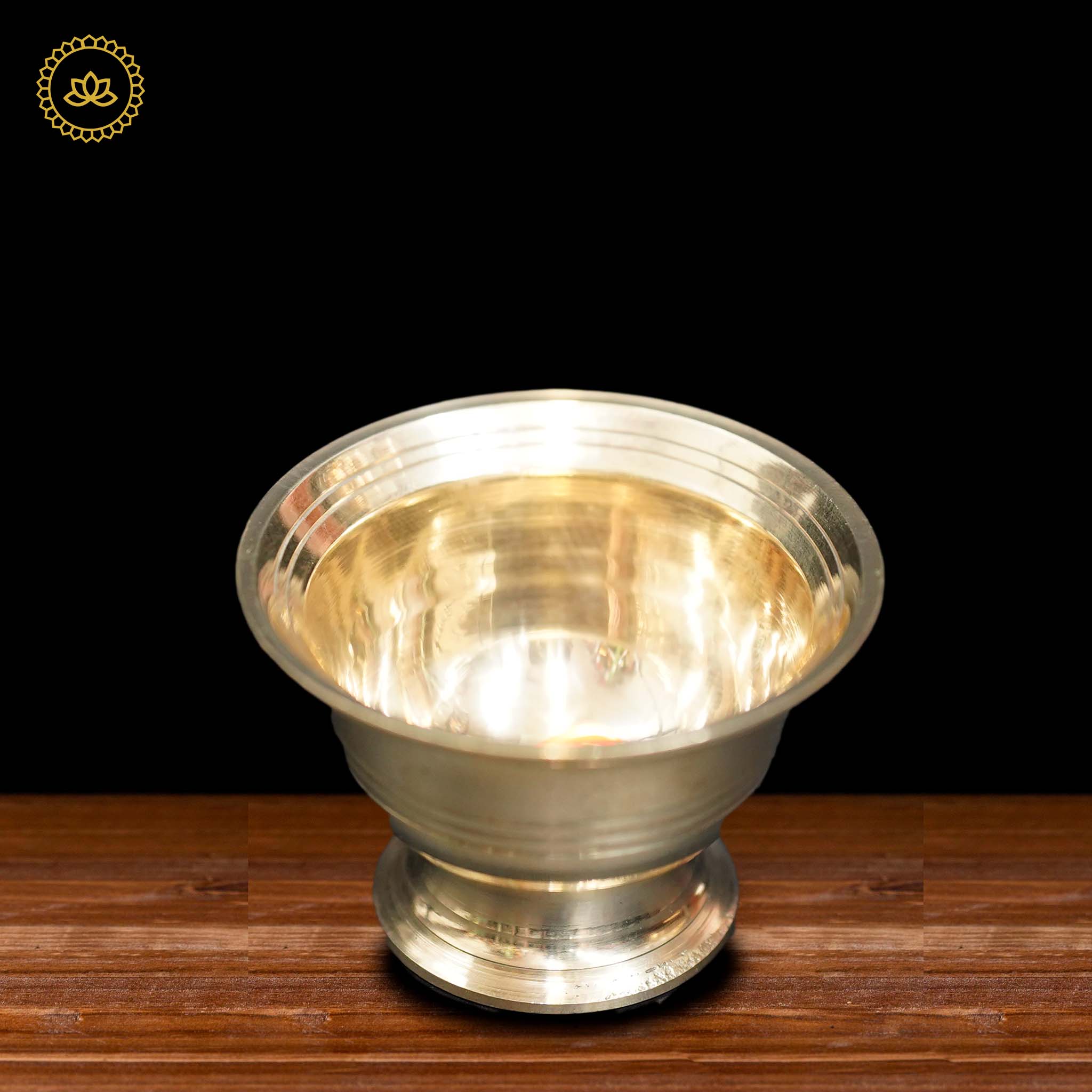 Brass Bowl for Kumkum, Haldi, and Chandan - Mytrendzcart