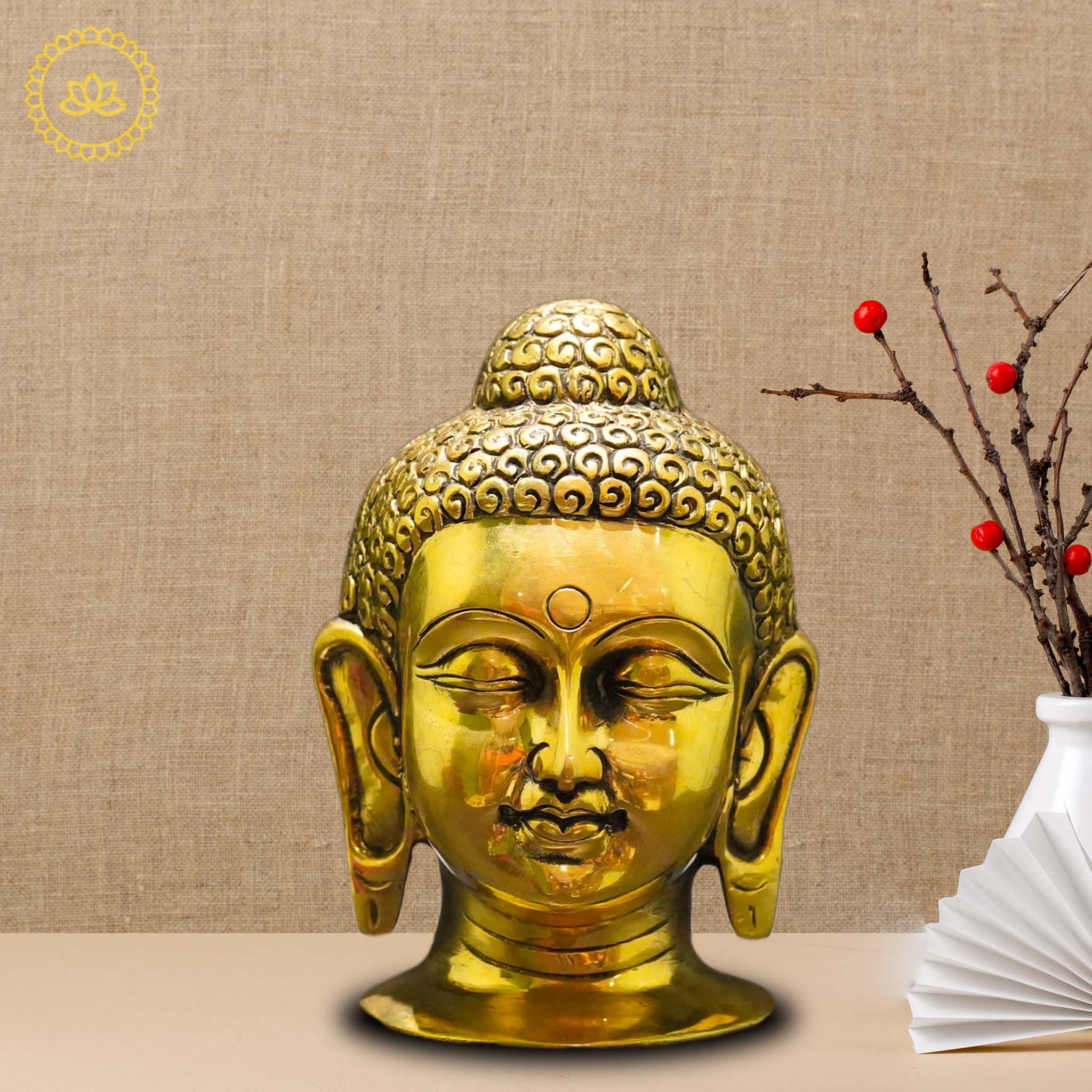 Brass Buddha Idol - Mytrendzcart