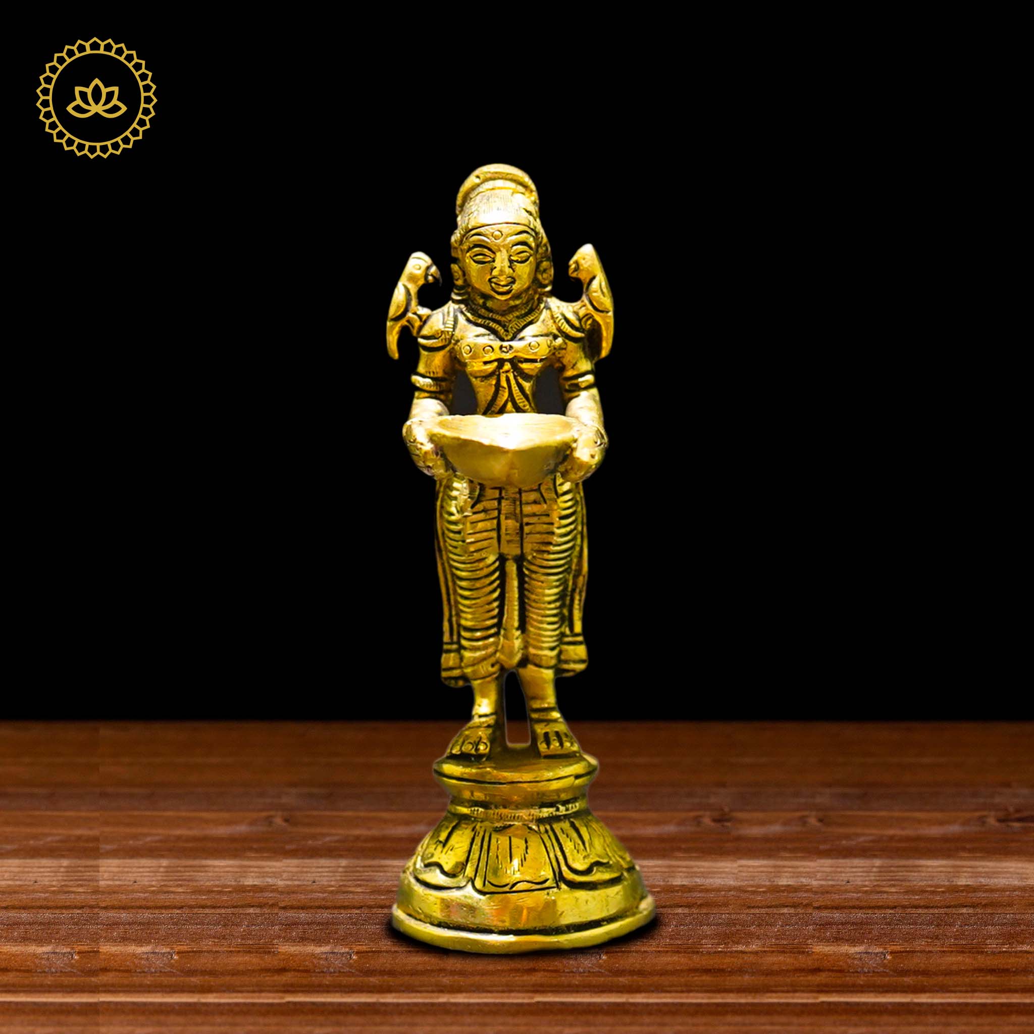 Brass Malli Deepa - Divine Illumination for Spiritual Seekers - Mytrendzcart