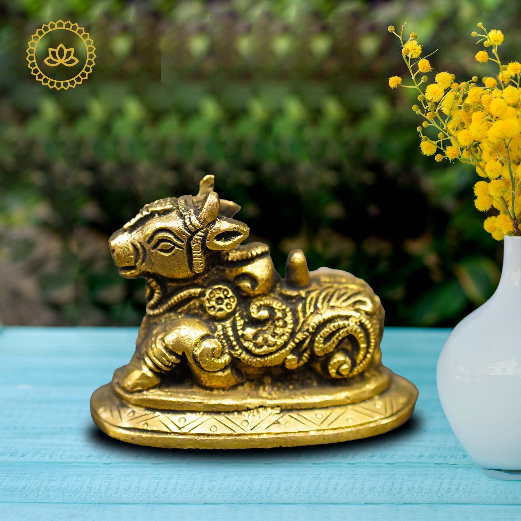 Brass Nandi Idol - Mytrendzcart