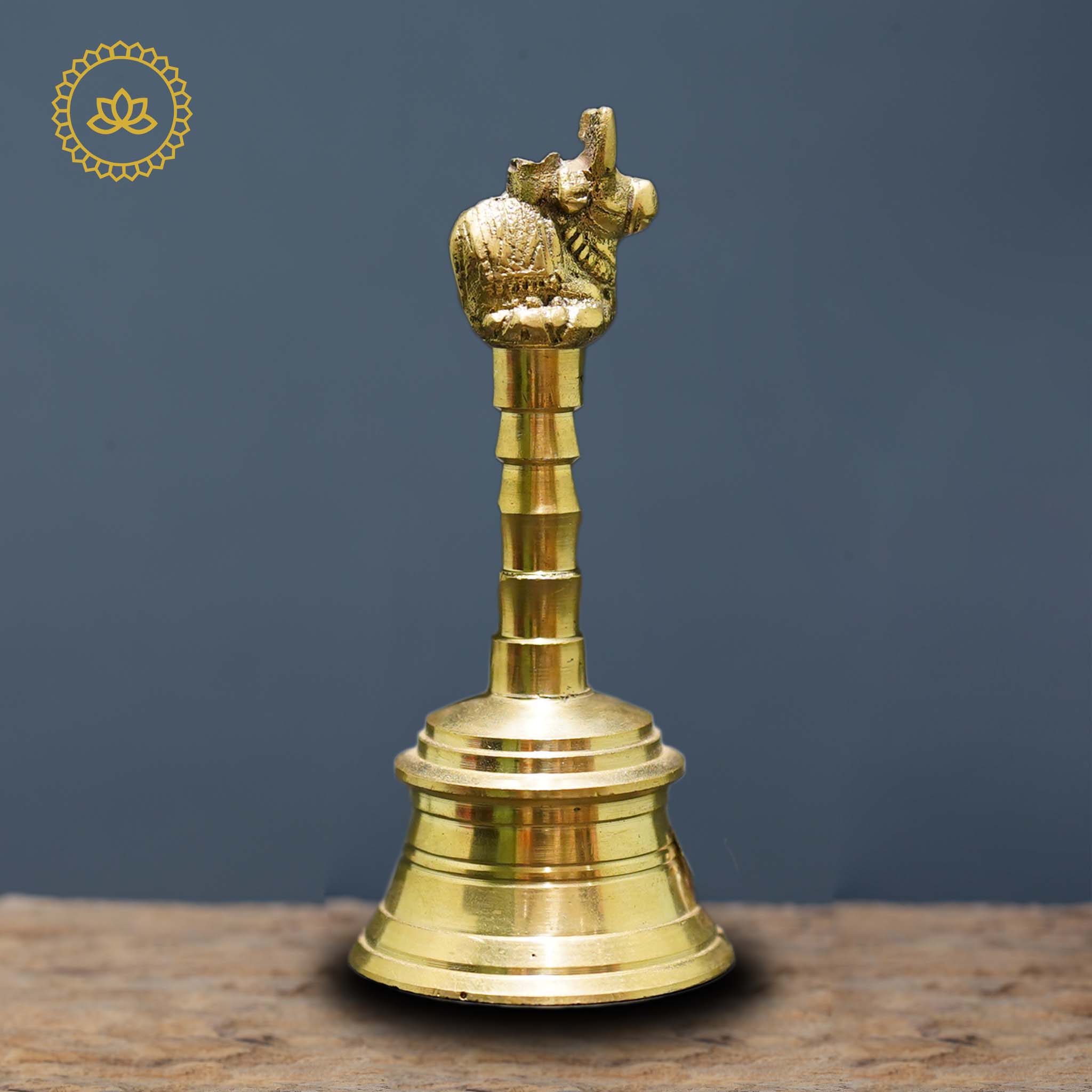 Brass Nandi Sitting Bell - Divine Melodies for Homes - Mytrendzcart