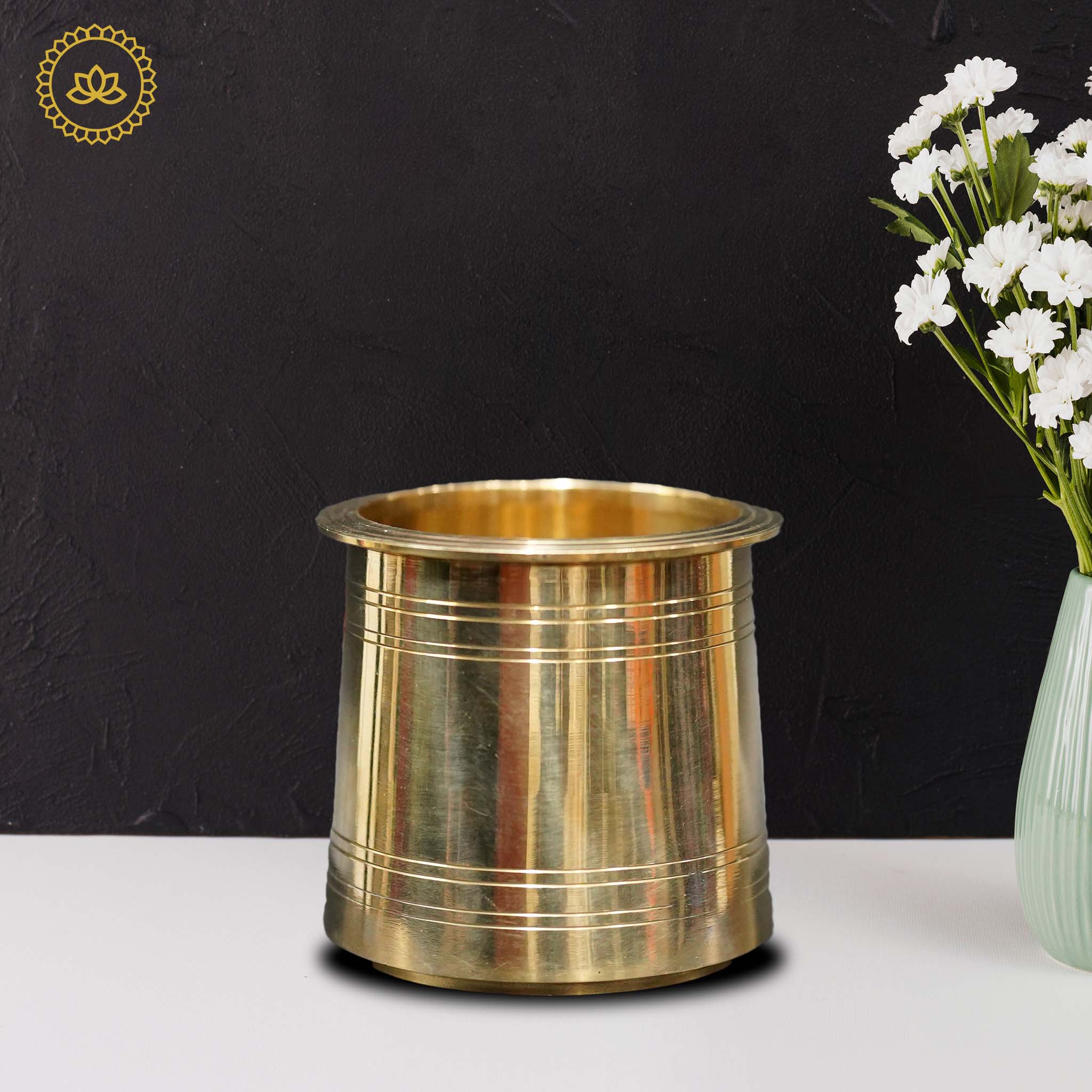 Brass Panchpatra: Embrace Ritualistic Grace and Tradition - Mytrendzcart