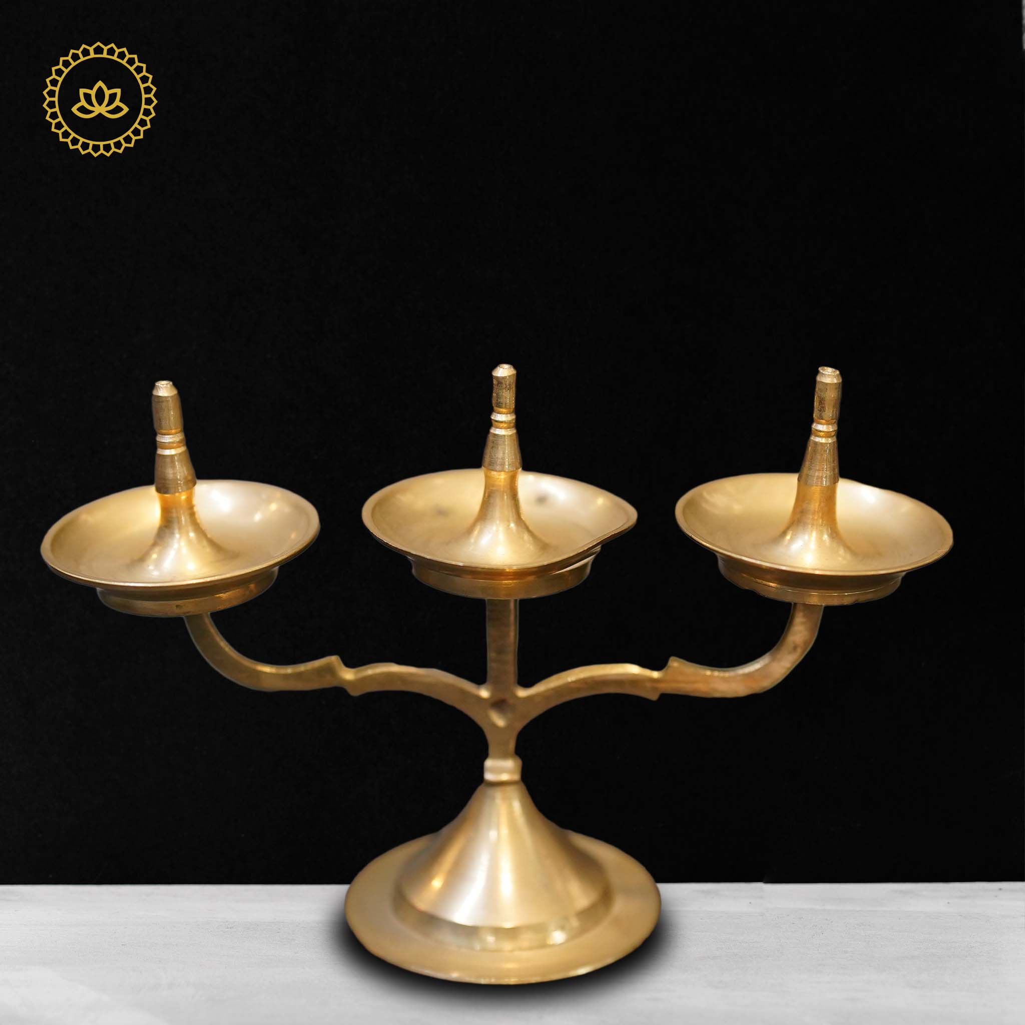 Brass Thrikal Diya - Mytrendzcart