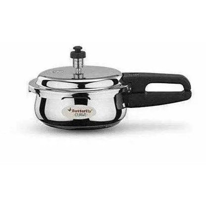 Butterfly Blue Line Curve Stainless Steel Pressure Cooker - 2 Litre - Mytrendzcart