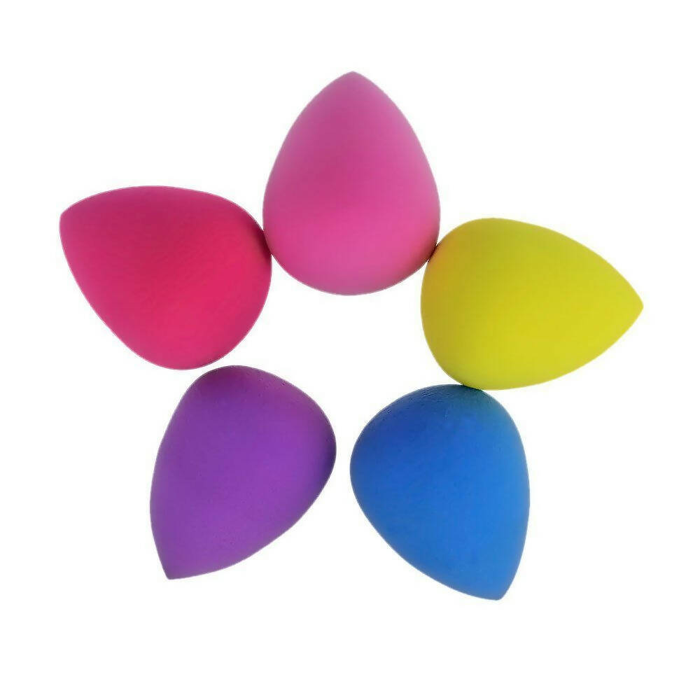 Favon Pack of 5 Mini Beauty Sponge Blender Puffs for Small Applicating Areas - Mytrendzcart