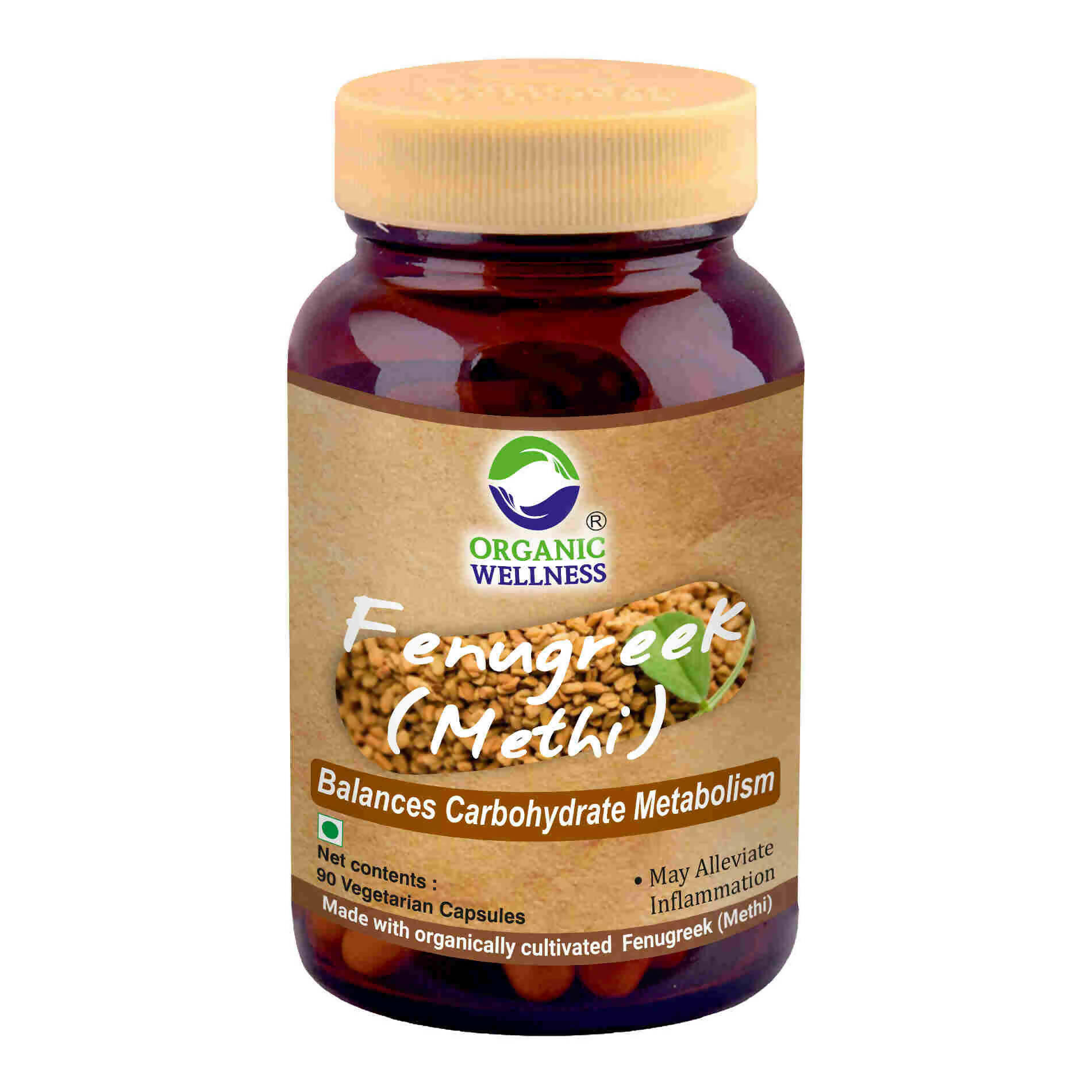 Organic Wellness Fenugreek (Methi) Vegetarian Capsules - Mytrendzcart