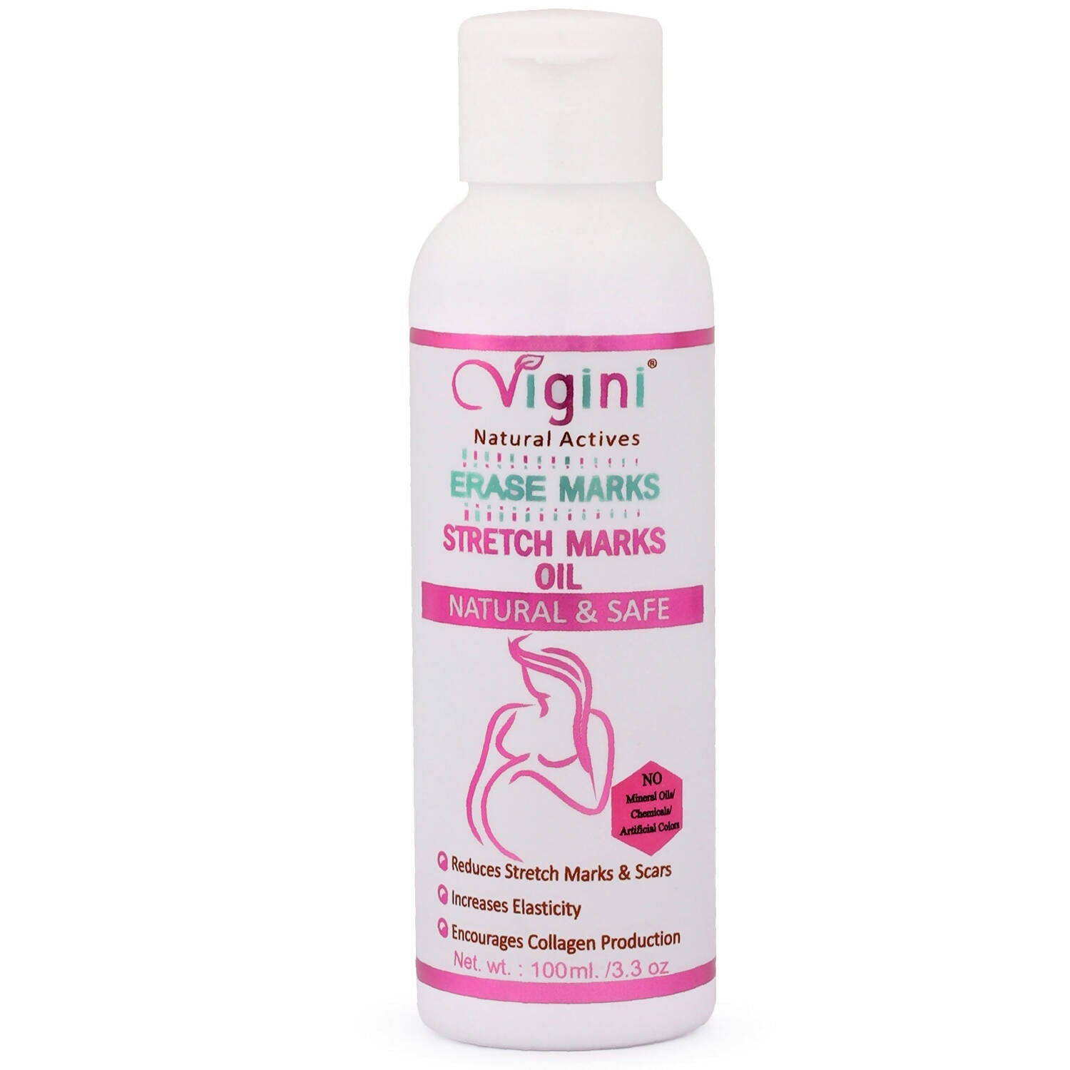 Vigini Natural Actives Stretch Marks Scars Removal Cream Oil - Mytrendzcart