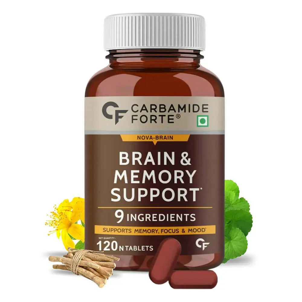 Carbamide Forte Brain &Memory Support Tablets with Brahmi - Mytrendzcart