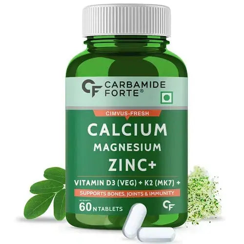 Carbamide Forte Calcium + Magnesium + Zinc + Vitamin D, K2, & B12 Tablets - Mytrendzcart