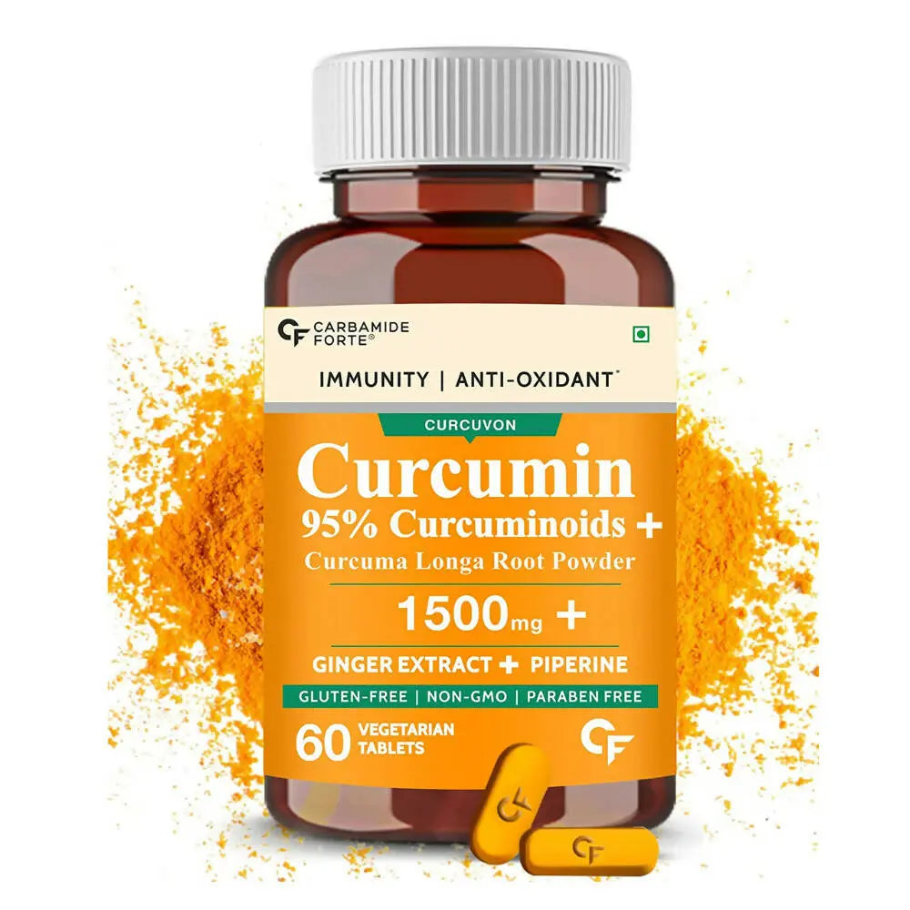 Carbamide Forte Curcumin with Ginger Extract, Piperine Tablets - Mytrendzcart