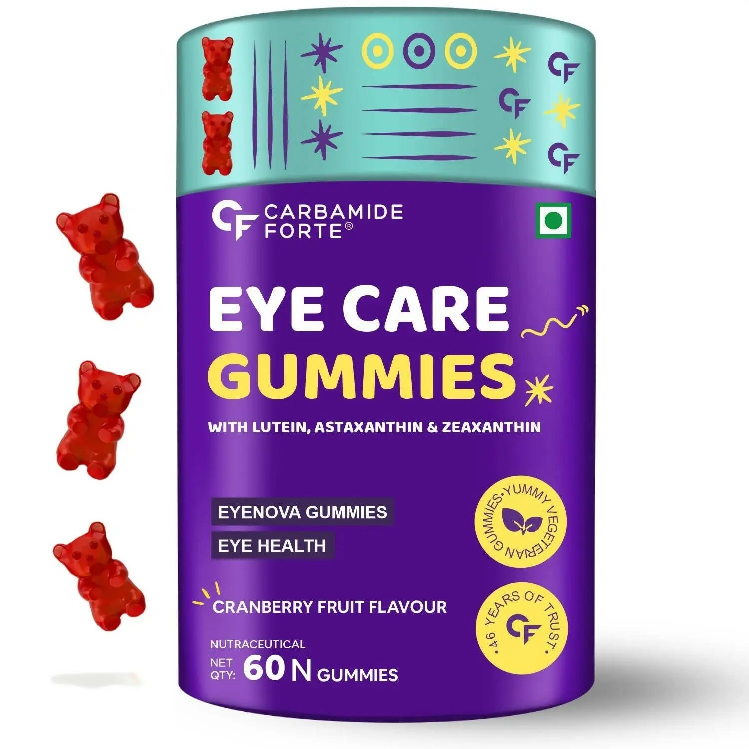 Carbamide Forte Eye Care Gummies - Cranberry Flavor - Mytrendzcart