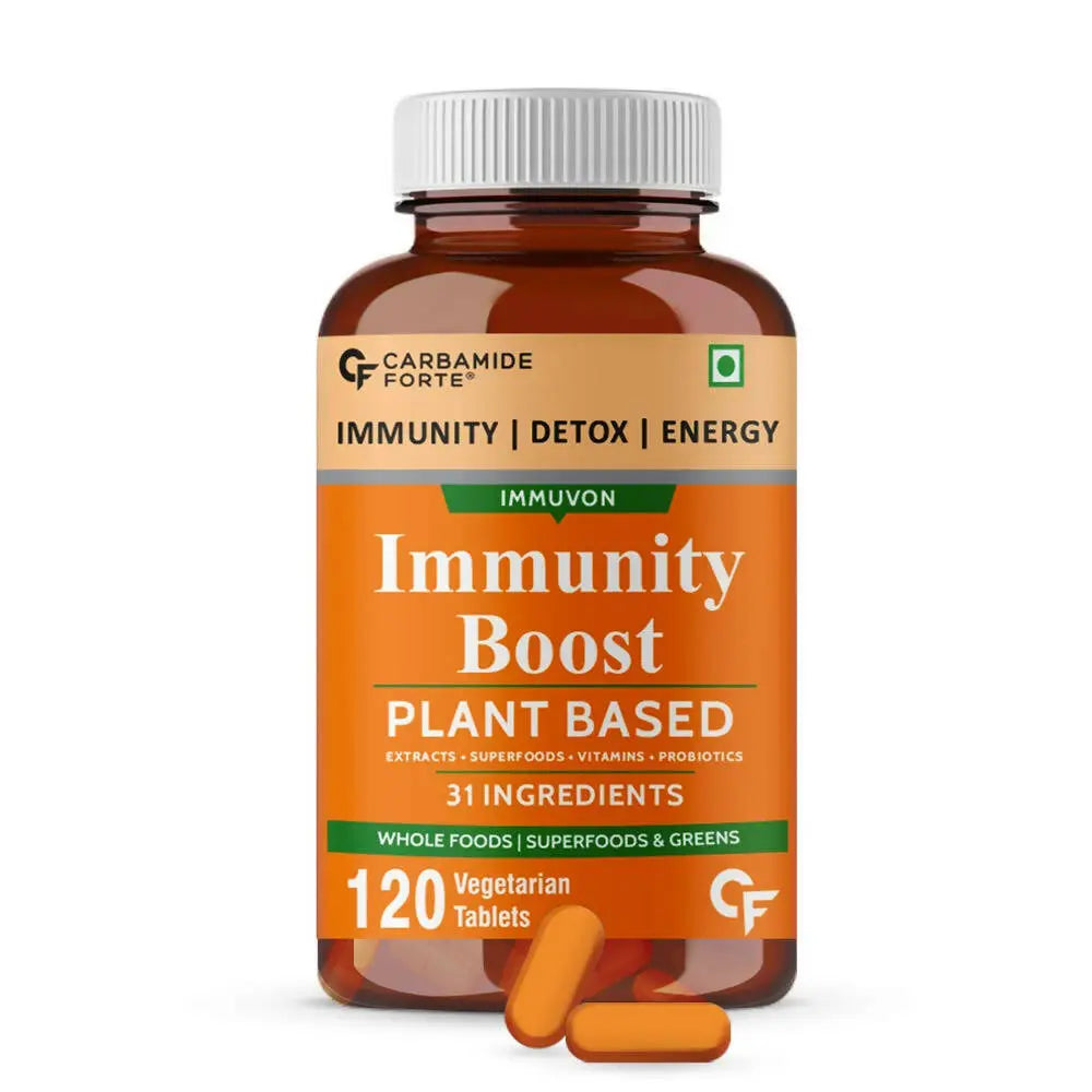 Carbamide Forte Immunity Boost Plant Based Tablets with Vitamin C, Zinc - Mytrendzcart