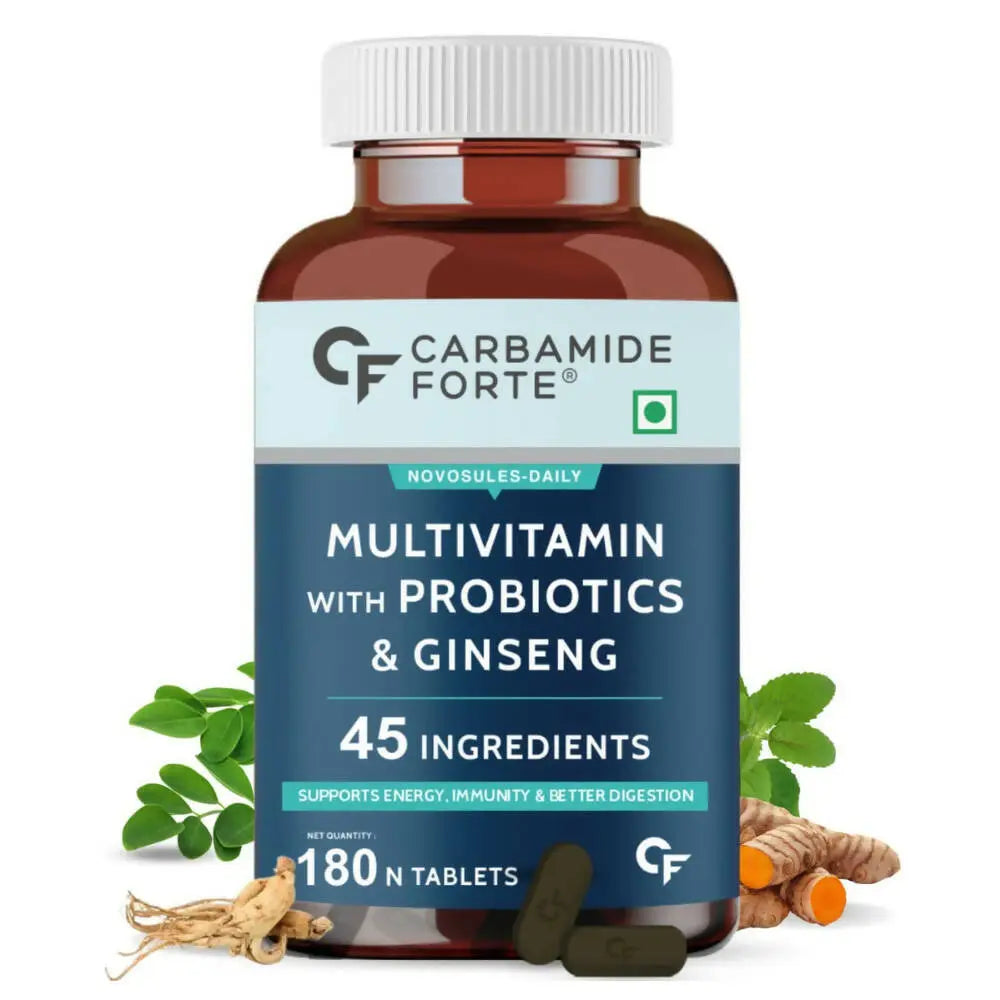 Carbamide Forte Multivitamin Tablets for Men & Women with Probiotics & Ginseng - Mytrendzcart