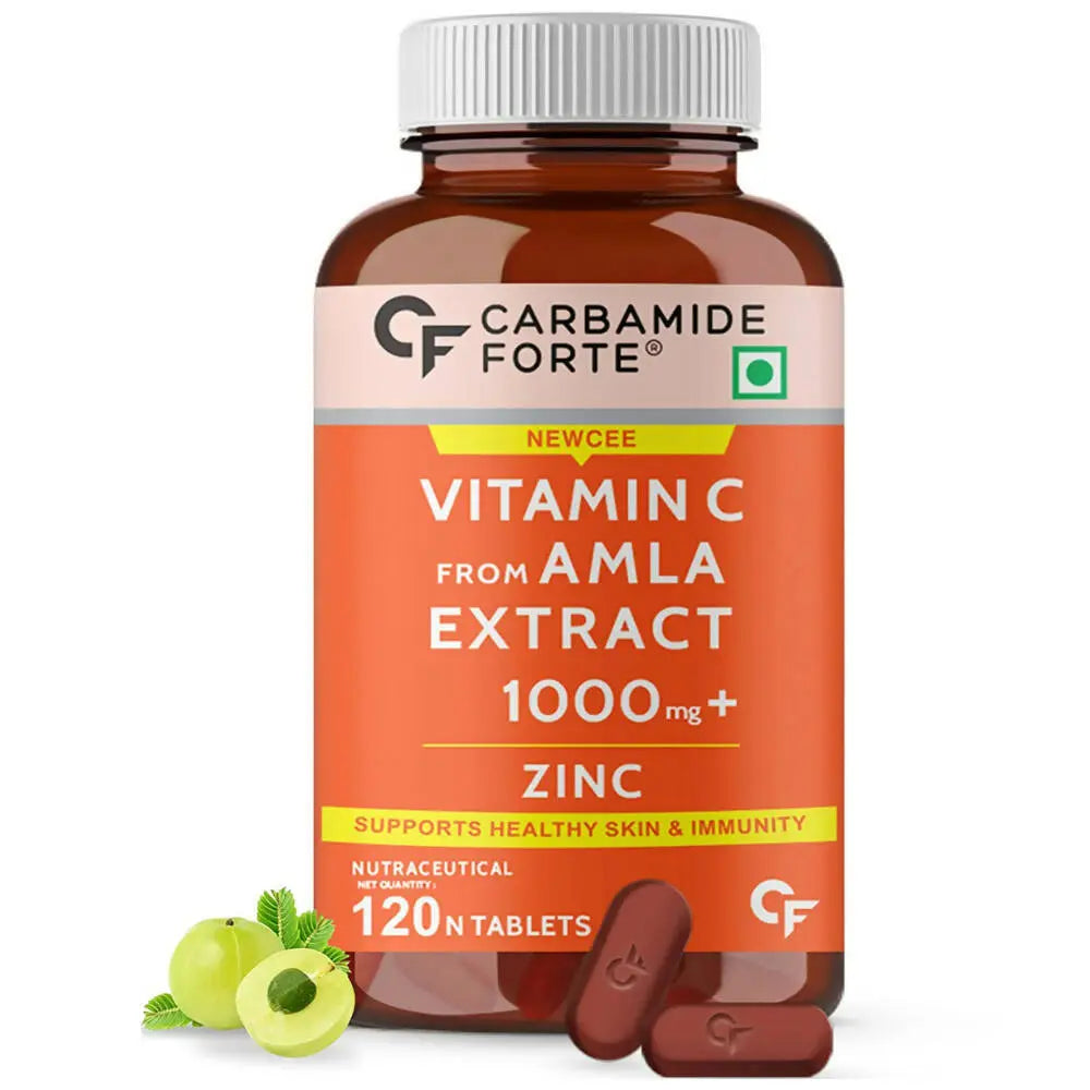 Carbamide Forte Natural Vitamin C Amla Extract With Zinc Tablets - Mytrendzcart